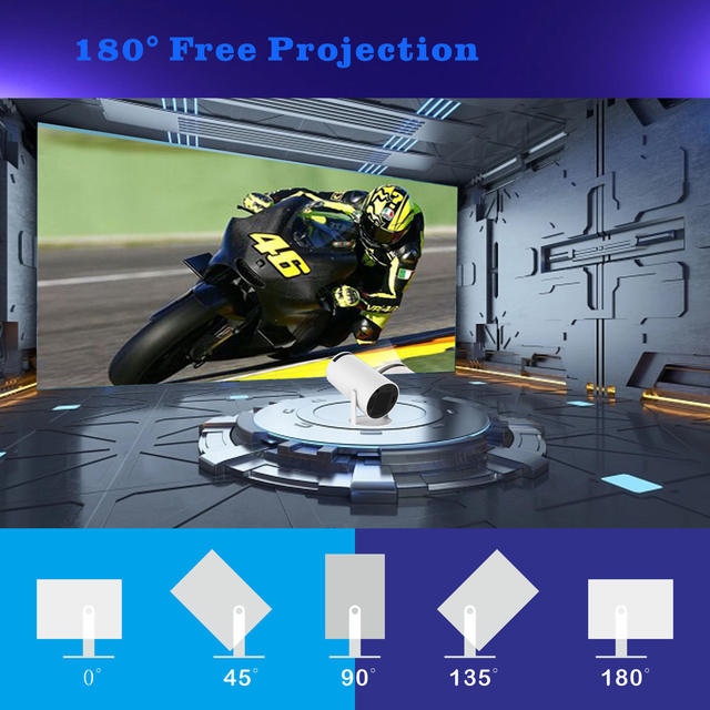 hy300pro Projector Home 4K Portable LCD Ultra High Definition Living Room Wall Throw Wireless Same Screen detail 6