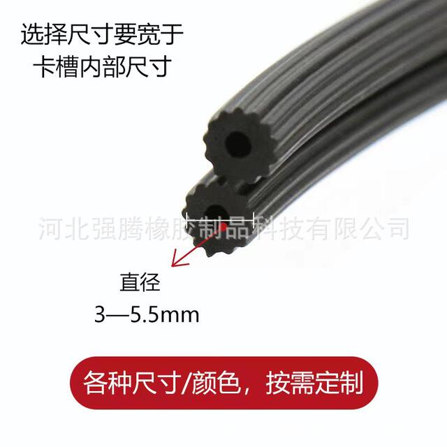 Wholesale and Retail 4/5/6mm Screen Window Press Strips, Leather Strips, Screen Mesh Strips, Aluminum Alloy Doors and Windows Dustproof Seals detail 8