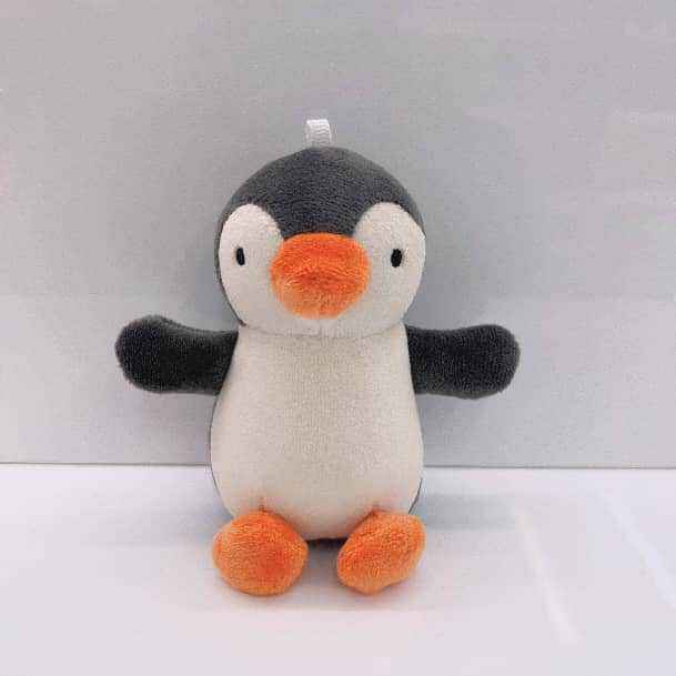 Ocean Animal Squeaky Plush Toy with Sound When Pressed, Clownfish, Dolphin, Penguin, Bag Charm detail 11
