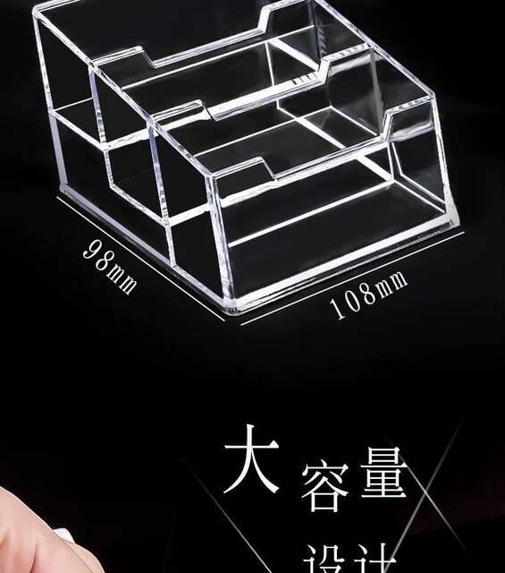 Business card holder creative transparent acrylic card storage box business large capacity business card box manufacturers wholesale detail 7
