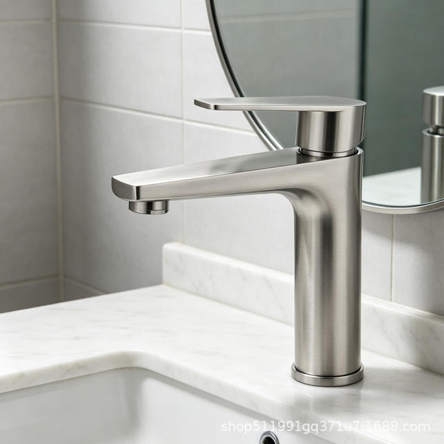 Cross-Border Foreign Trade 304 Stainless Steel Washbasin Faucet Bathroom Basin Faucet Hot and Cold Dual-Use detail 4