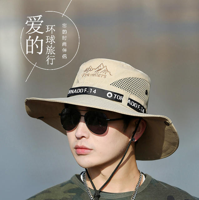 Hat new men's hat outdoor mountaineering sunscreen hat British gentleman hat western cowboy hat wholesale detail 3
