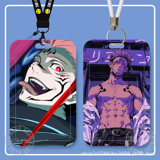 Jujutsu Kaisen Peripheral Student Slider Meal Card Bus Card Id Card Protective Cover Access Control Campus Card Holder Storage detail 11