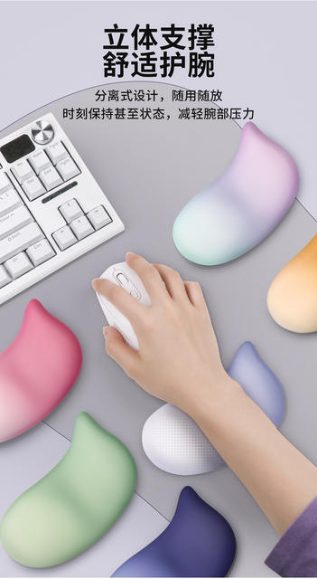 Mouse Silicone Wrist Rest, Comfortable Mouse Pad, Keyboard Wrist Support, Small Wrist Rest, Office Silicone Wrist Pad, Non-Slip detail 6