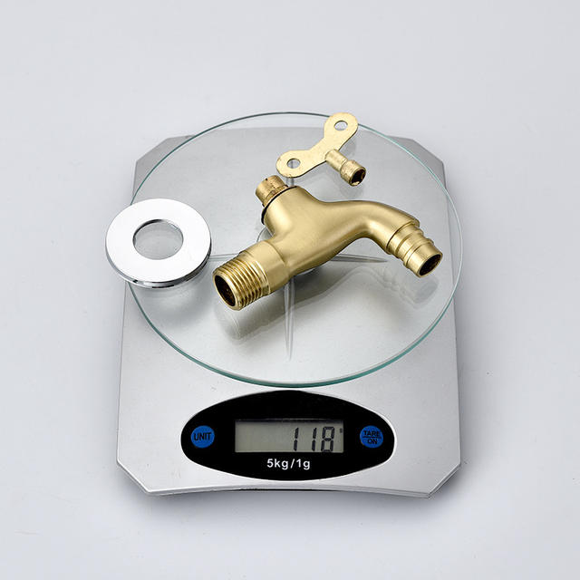 Factory wholesale direct supply copper with lock tsim nozzle faucet anti-theft nozzle 4 points with key small faucet detail 9