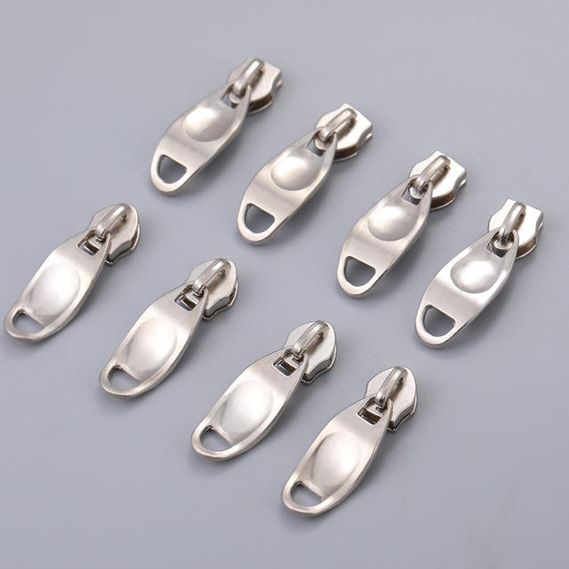 Simple Silver Zinc Alloy Zipper Pullers, Luggage and Clothing Accessories, Nylon Zipper Pullers, Textile Accessories Wholesale detail 1