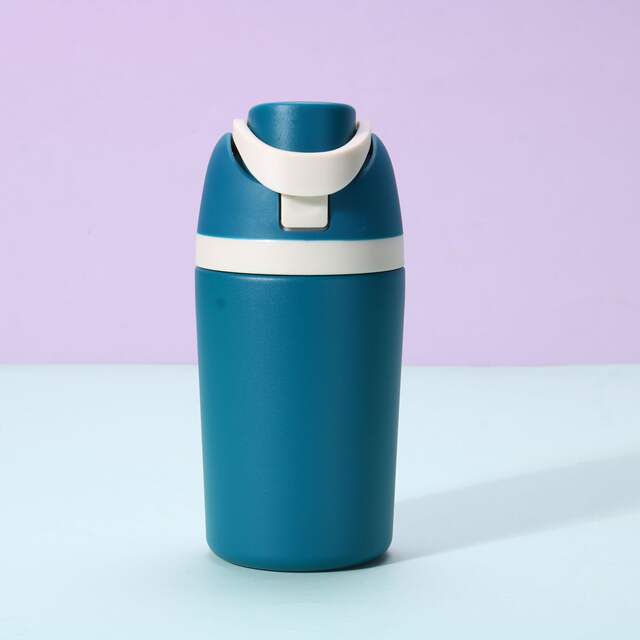 Amazon's New 12oz Sports Water Cup Thermos Cup Customized Portable Mini Kidsren's Double-Drink Thermos Water Bottle detail 7