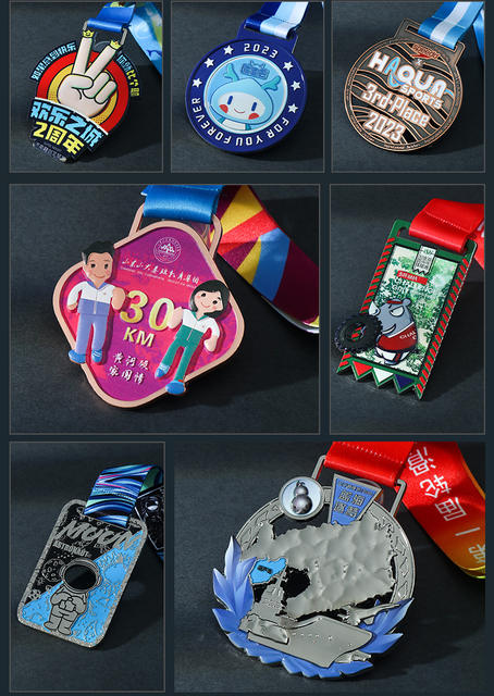 Cross-Border Zinc Alloy Medals, Customized Marathon Competition Badges, Creative Commemorative Plaques, Honor Medals detail 12