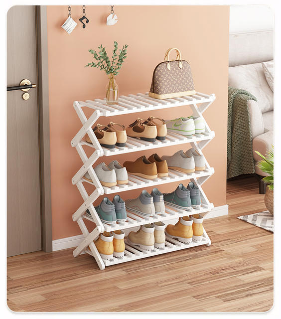 Foldable Shoe Rack for Entryway, Home Shoe Storage, Multi-Layer Storage Rack for Living Room, Plant Stand, Storage Shelf detail 11