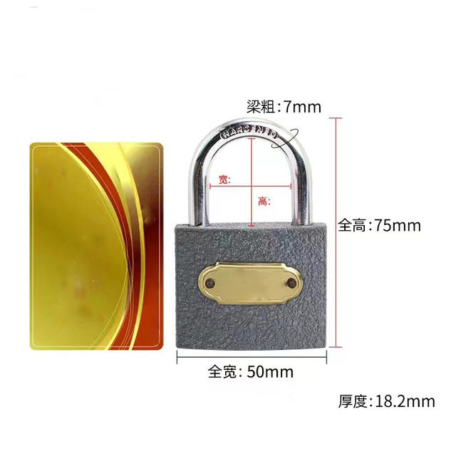Wholesale Ring-Shaped Iron Padlock, Single-Bar Padlock, Iron Padlock, Gray Lock for Home Use, Student Dormitory Lock, Safe and Anti-Theft detail 9