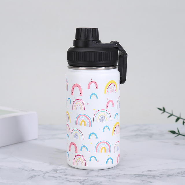 Cross-Border 12oz Cartoon Portable Space Flask Thermos Cup Custom-Made 304 Stainless Steel Outdoor Portable Vacuum Space Cup detail 4