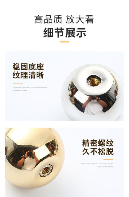 Small Ball Handle European Cream Style Furniture Accessories Drawer Handle Single Hole Exposed Plastic Solid Handle detail 5