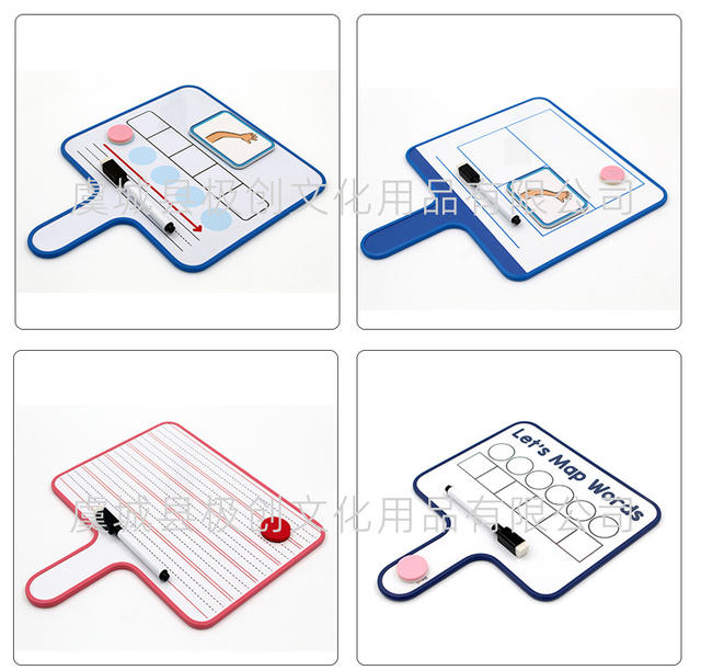 Hand-Held Double-Sided Small Whiteboard, Portable and Easy-To-Wipe Classroom Answering Hand-Held Sign, Teaching Home Office Meeting Pick-Up Sign detail 10
