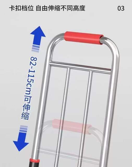 Folding Luggage Cart Cart Portable Cargo Truck King Buying Vegetable Trolley Small Trolley Household Small Trailer Trolley detail 9