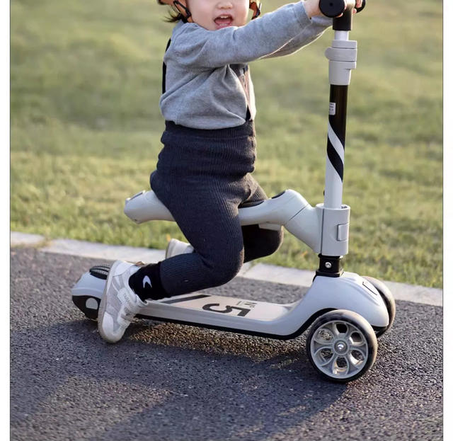 Beiyi Children's Scooter for Ages 1-3-6, 4-in-1 Baby Toddler Sliding Scooter, a Magical Tool for Taking Kids Out for a Walk detail 9