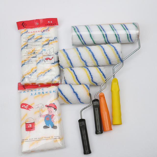 Factory wholesale 4 inch 6 inch 8 inch 9 inch 10 inch roller brush little thumb no dead angle roller brush paint coating roller detail 8