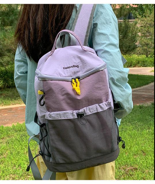 New Korean-Style Casual Sports Backpack, Outdoor Backpack, Hiking and Mountaineering Large-Capacity Travel Bag, Lightweight Commuting Bag detail 11