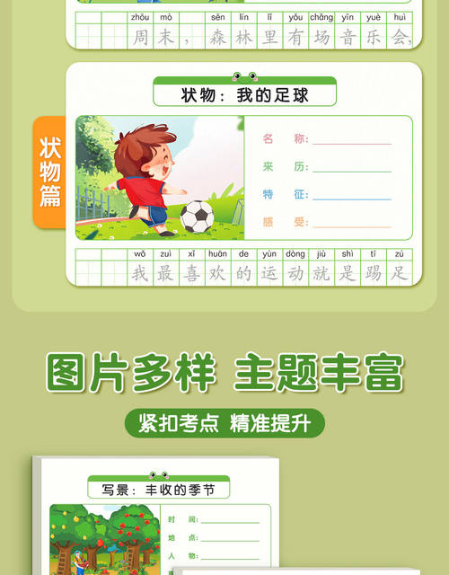 Look at the Pictures and Write Words, Practice Writing in First and Second Grade, Calligraphy Practice Book, Volume 1 and Volume 2, People's Education Press Edition, Special Training Workbook, Daily Practice detail 4