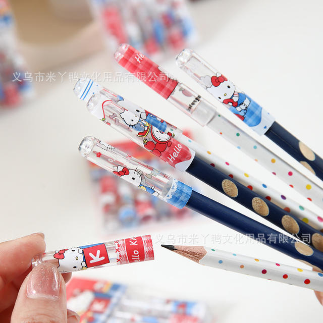 High-Quality Pencil Caps, Cute Stationery Accessories, Creative Gift for Primary School Students, 6-Piece Bagged Set detail 4