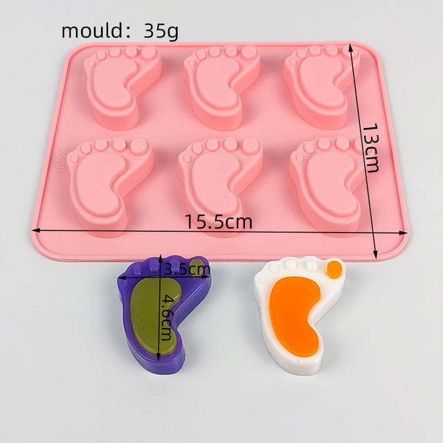 9 different flower-shaped food grade silicone mold chocolate candy jelly jelly mold DIY handmade soap mold