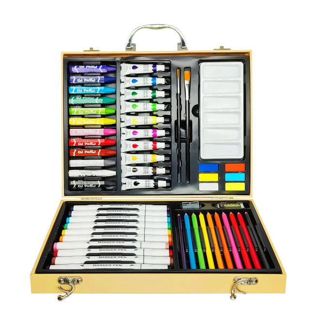 Children's Painting Watercolor Pen Set 53 Pieces Children's Day Gift Art Supplies Crayons Colored Pencils Oil Pastels detail 8
