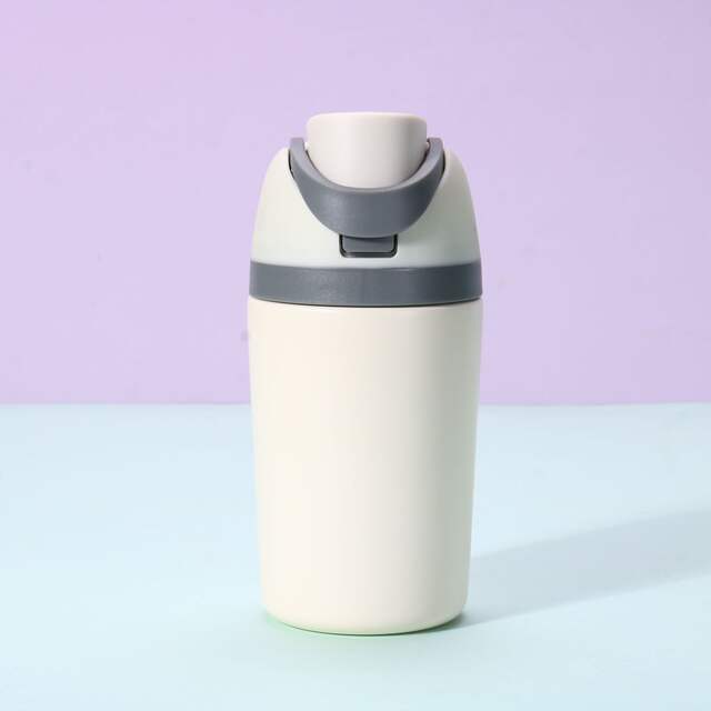 Amazon's New 12oz Sports Water Cup Thermos Cup Customized Portable Mini Kidsren's Double-Drink Thermos Water Bottle detail 6