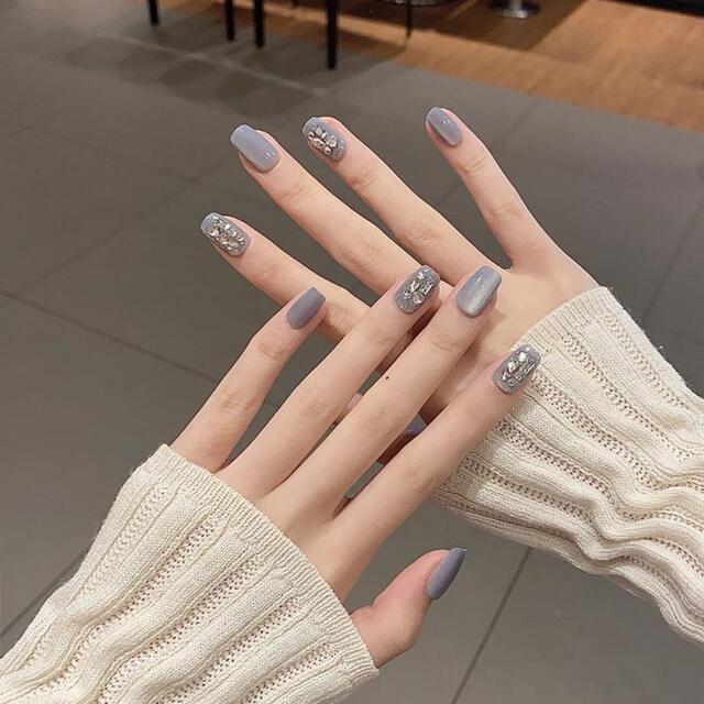 10 Pieces of Coded Rich Daughter Fairy Elegant Sparkling Atmosphere Internet Celebrity Style Removable Wearable Nail Patch detail 8