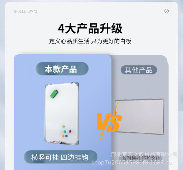 Hanging Double-Sided Magnetic Whiteboard Small Blackboard Kidsren's Home Teaching Office Noteboard Chalk Writing Green Board Drawing Board detail 12