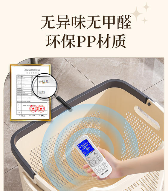 Dirty Laundry Basket for Home Use, Large Capacity Laundry Hamper for Bathroom, Toilet, and Shower, with Compartments for Organizing Clothes detail 10