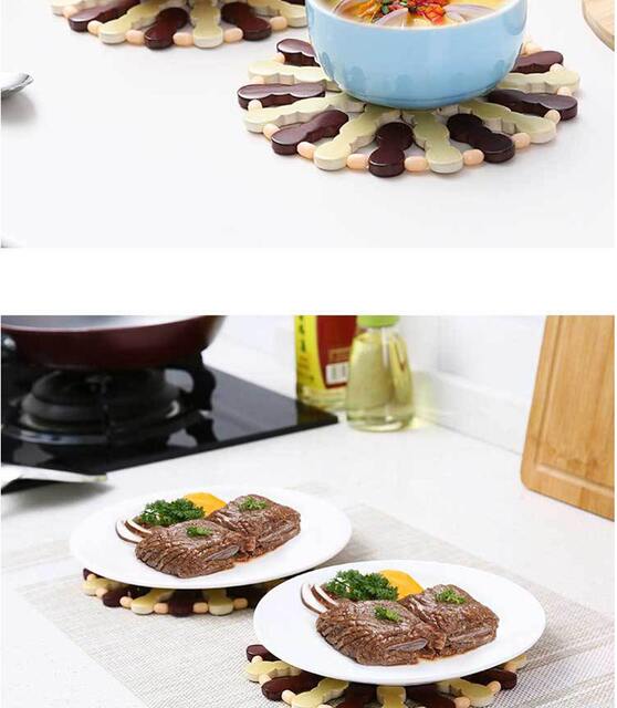 Premium Bamboo Heat Insulation Mat, Anti-Scalding and Heat-Resistant Mat for Dishes, Casserole Mats, Table Mats, Bowl Mats, Tea Cup Mats, Plate Mats detail 7