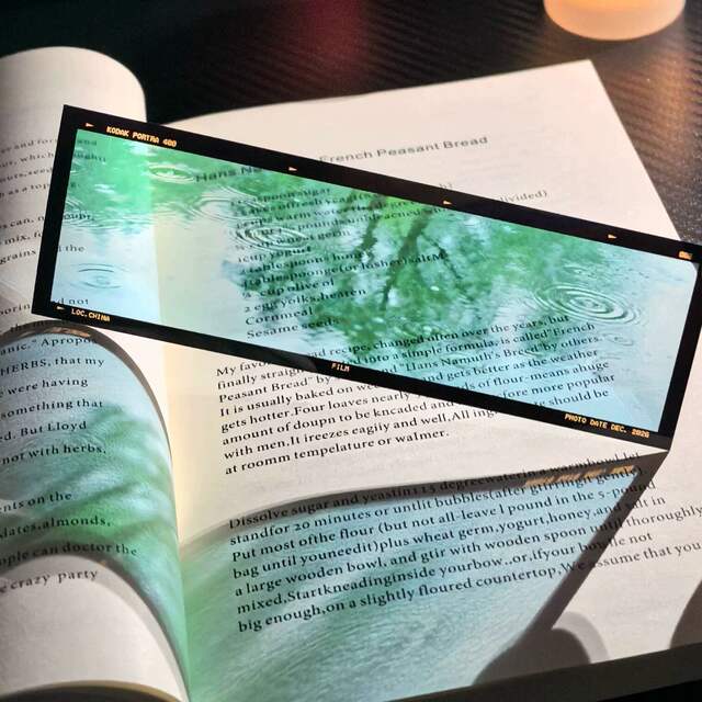 [Life] Film-Like Pet Film Bookmark, Cherry Blossoms, Spring Rain, Ocean, Light-Transmitting Art Photography, Travel Scenery, Transparent Card detail 1