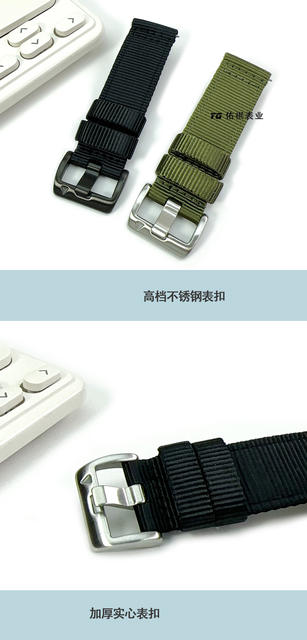 High-Quality Garmin Pure Nylon Watch Strap 20/22mm Suitable for Garmin265S/265 Huawei Watch Strap Gt6/5 detail 5