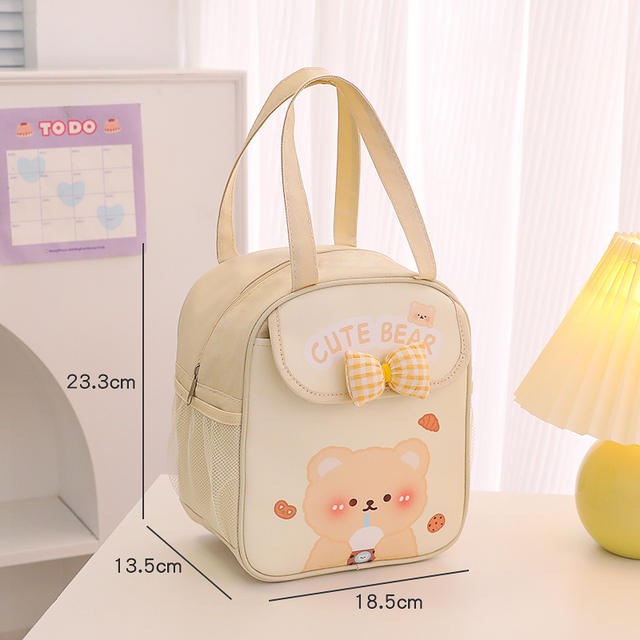 Large-Capacity Satchel Lunch Box Bag, Student Insulated Lunch Bag Storage Bag, Thickeneded Aluminum Foil Film Meal Bag Wholesale