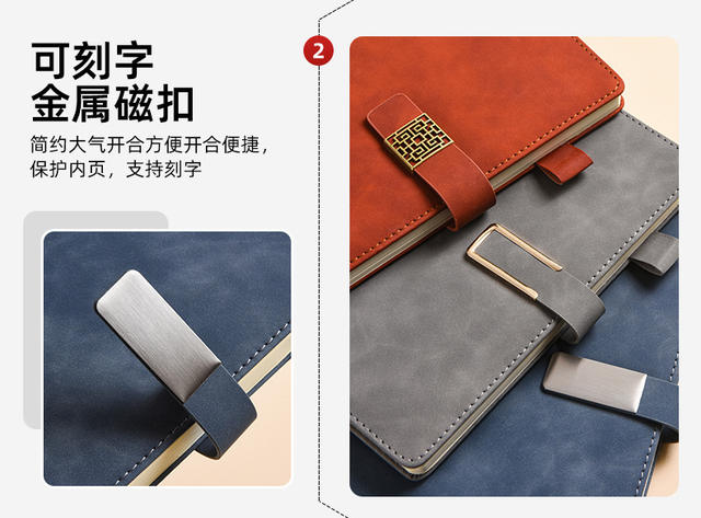 Business A5 Sheepskin Notebook Custom Gift Box Set Office Notepad Souvenir Gift Diary Notebook Customization detail 9