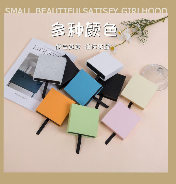 PE film suspension box transparent jewelry box necklace display box jewelry storage box jewelry box wear a wholesale detail 11