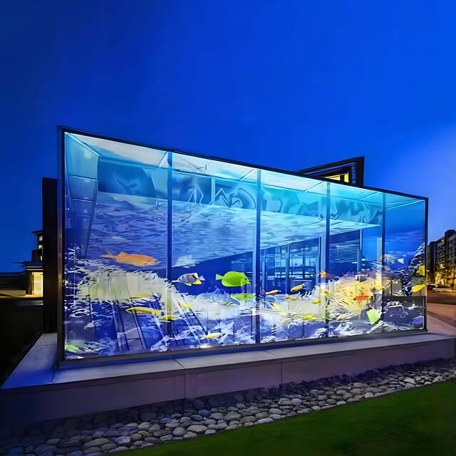 Transparent Screen Led Full Color Display Led Crystal Film Screen Glass Curtain Wall High Light Transmittance Screen Flexible Screen Manufacturer detail 11