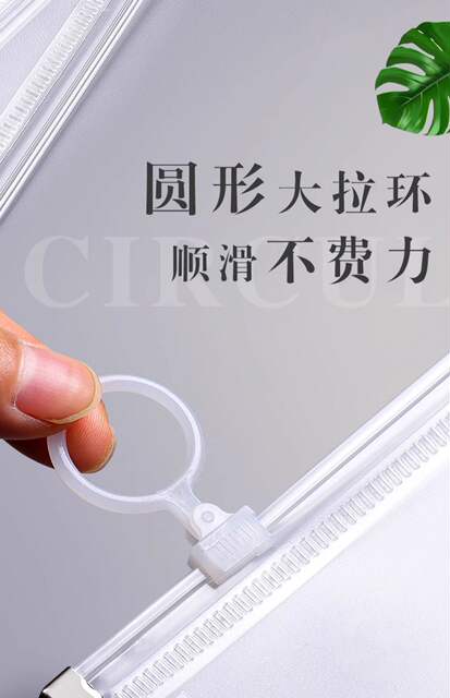 Jerry Enlarged B4 File Bag Transparent File Plastic Large Capacity Widened Information Bag Business Office Waterproof A4 detail 5