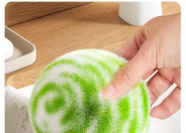Magic Cleaning Ball Magic Ball Bathroom Toilet Sink Countertop Tile Wall Cleaning Brush Faucet Brush detail 6