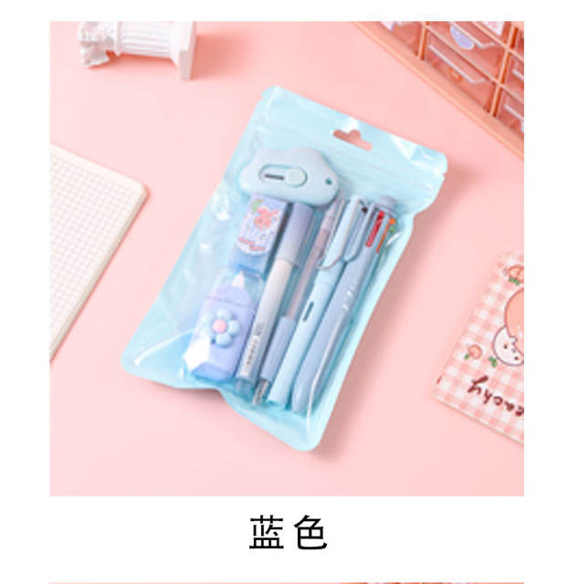 Fruit Series Stationery Set Primary School Student Reward Back-To-School Gift Creative Stationery Gel Pen Eraser 7-Piece Set detail 9