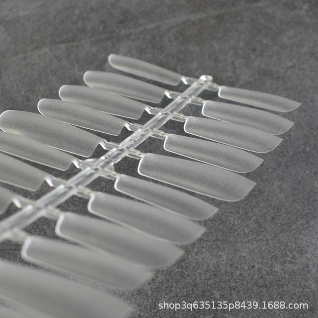 Sub-size ultra-long square water pipe ultra-thin grinding-free hand-worn nail art cross-border Europe and the United States 40 fine dog nail wholesale detail 5