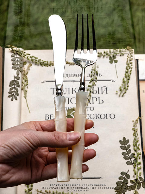 High-Quality Stainless Steel Cutlery Set: Steak Knife, Fork, and Spoon Three-Piece Set, High-End Western-Style Dessert Spoon, Long-Handled Knife, Fork, and Spoon detail 7