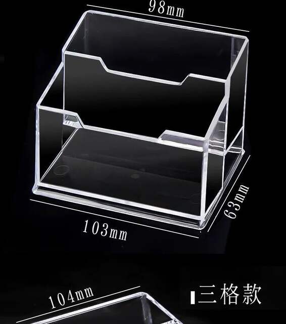 Business card holder creative transparent acrylic card storage box business large capacity business card box manufacturers wholesale detail 6