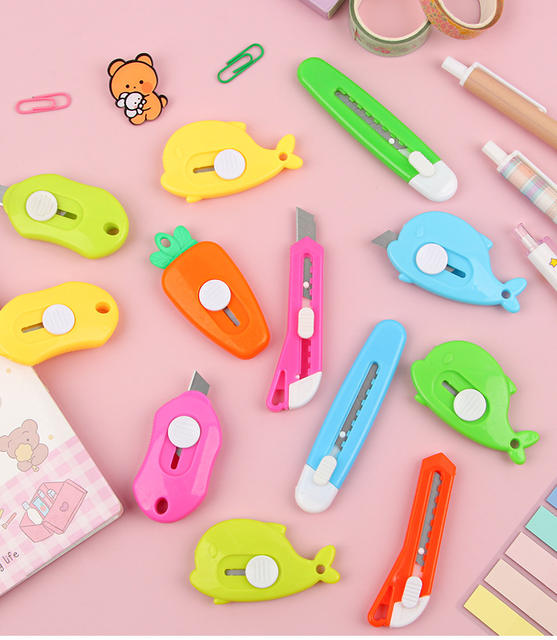 Casual and Portable Mini Utility Knife, Small Box Opener, Office Paper Cutting Express Knife, Kidsren's Cute Handmade Knife detail 8