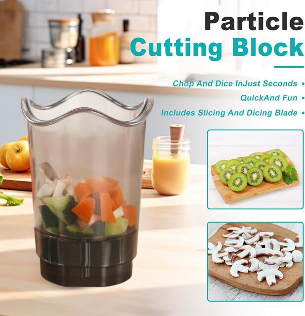 Vegetable and Fruit Slicing Cup, Three-In-One Chopper, Multifunctional Kitchen Tool, Mushroom Dicer, Multi-Purpose Household Use detail 10