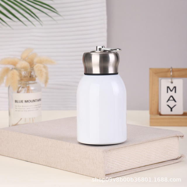 Trendy Mini Stainless Steel 316 Student Thermos Cup with Lock and Pull Ring, Portable Pocket Gift detail 4