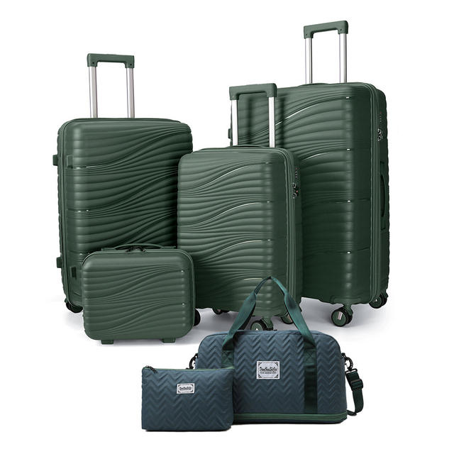 New Pp Material Suitcase 24inch Trolley Case Cross-Border Special Boarding Case Large Capacity Suitcase Universal Wheel t detail 4