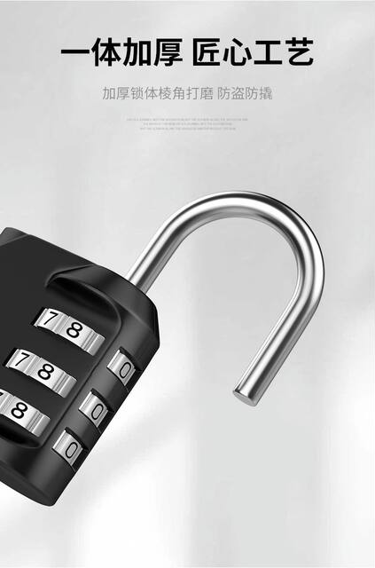 Cross-Border Small Model Combination Lock for Storage Cabinets, Travel Cases, Backpacks, Home Use, Dormitories, Bicycle Frames, and Gym Locks detail 9