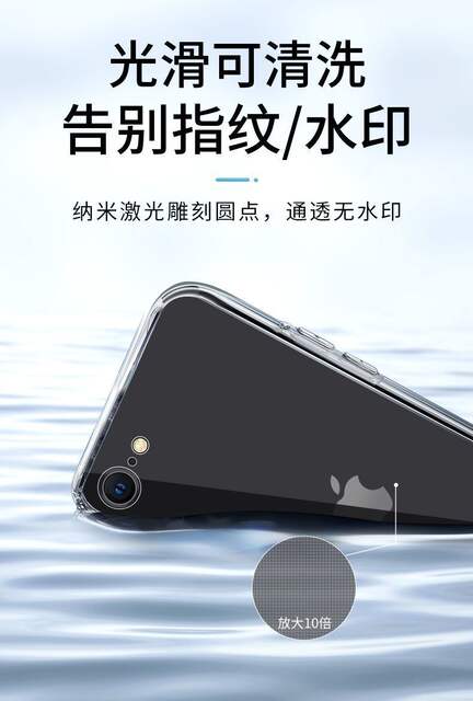 Suitable for Apple 6 7 8 Anti-Fall Shell 6Splus/7P/8P Lens Full Edge Protective Cover Se2/3 Transparent Soft Shell detail 9