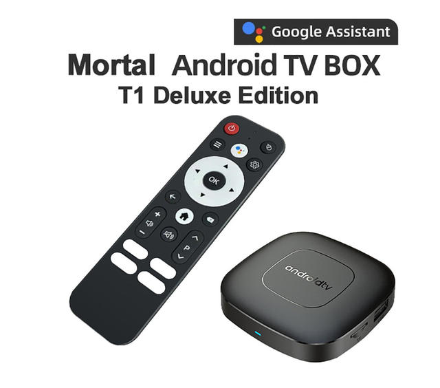 Foreign Trade Mortal T1 Android Network Set-Top Box Allwinner H313 Android Tv Box with Voice Remote Control detail 3