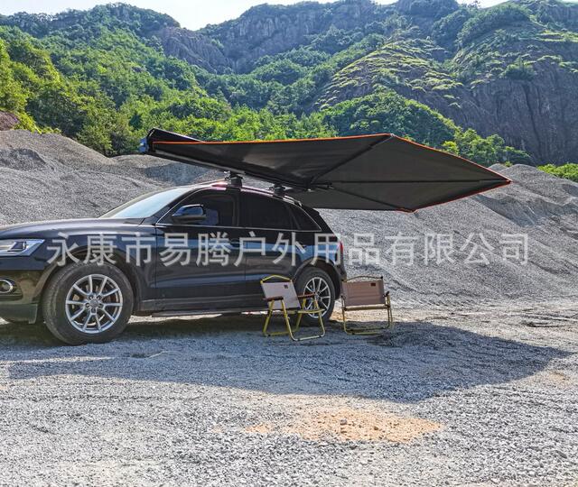 Car Side Canopy Aluminum Shell Suv Side Tent 270-Degree Quick-Open Sunshade Outdoor Camping Rainproof Sun Protection Car Tent detail 7